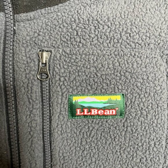 L.L .Bean Womens Quarter Zip Fleece Pullover Sweatshirt Size Large - Picture 2 of 3